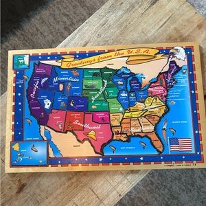Vintage Simplex USA Wooden Puzzle